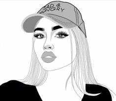  100 عکس نقاشی دخترانه جدید آسان