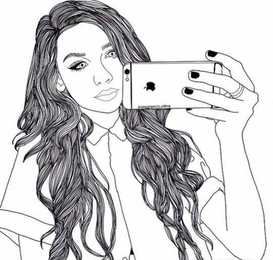  100 عکس نقاشی دخترانه جدید آسان