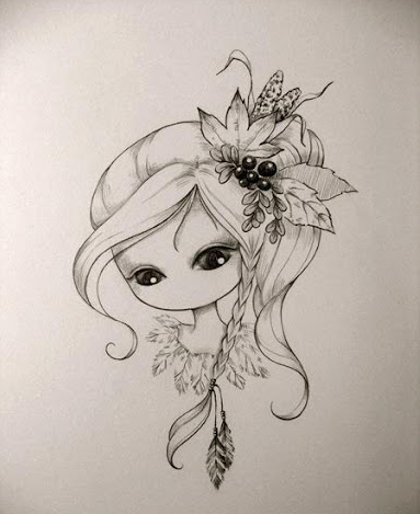  100 عکس نقاشی دخترانه جدید آسان