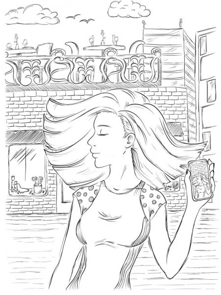  100 عکس نقاشی دخترانه جدید آسان