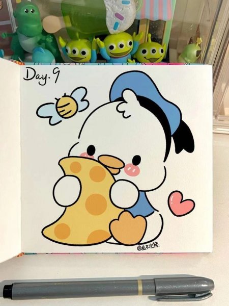  68 عکس نقاشی کیوت دخترانه گوگولی