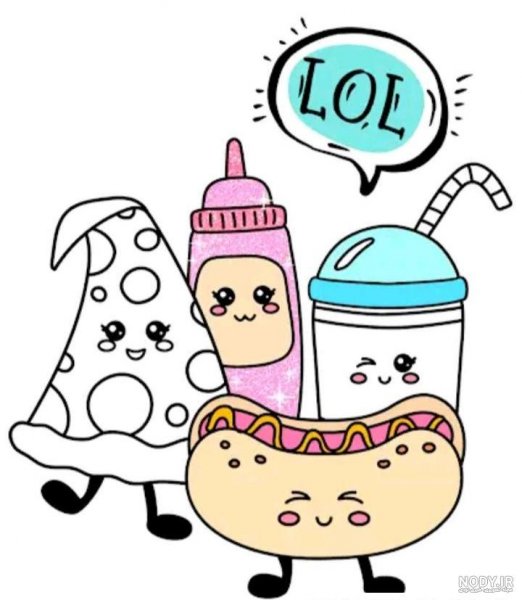 65 عکس نقاشی کیوت آسان