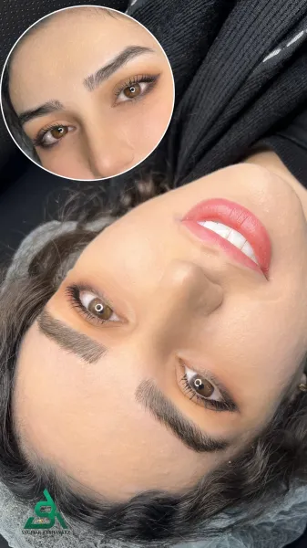  عکس میکرو ابرو قبل و بعد