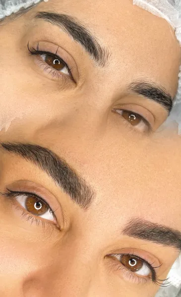  عکس میکرو ابرو قبل و بعد دخترانه