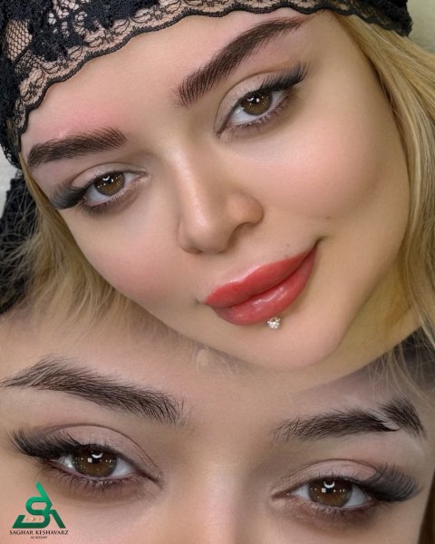  عکس میکرو ابرو بعد از یکسال