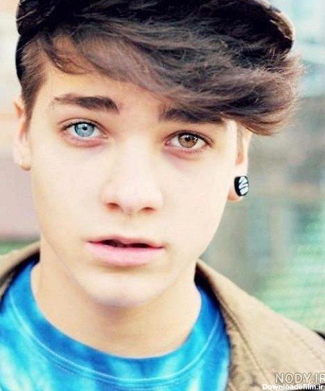  عکس بچه خوشگل چشم رنگی پسر بزرگ