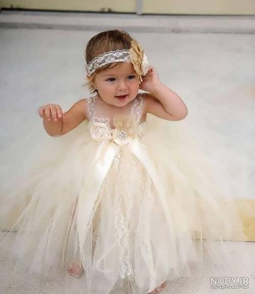  45 عکس نی نی دختر با لباس عروس