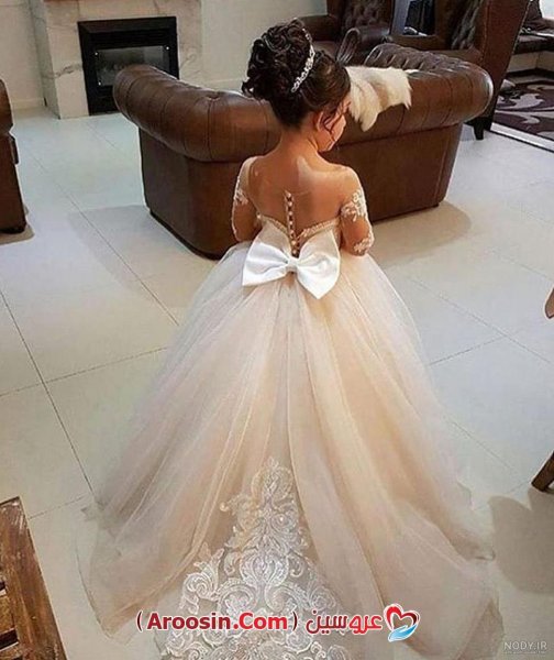  45 عکس نی نی دختر با لباس عروس