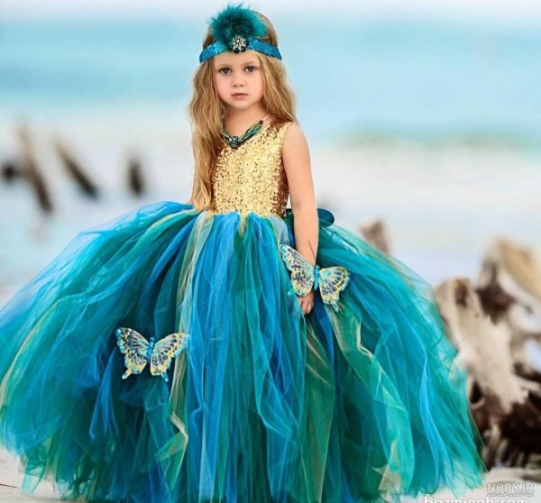  45 عکس نی نی دختر با لباس عروس