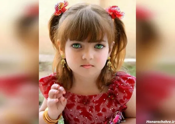  78 عکس بچه خوشگل چشم رنگی دختر