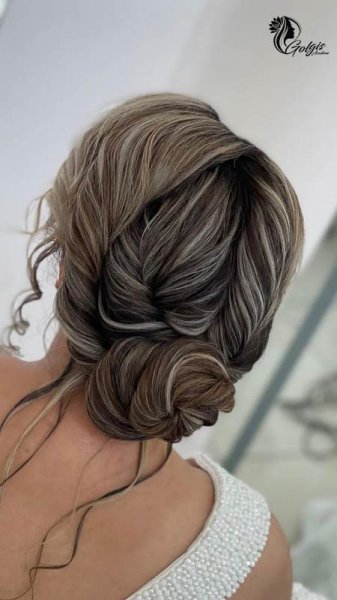  90 عکس مدل مو عروس