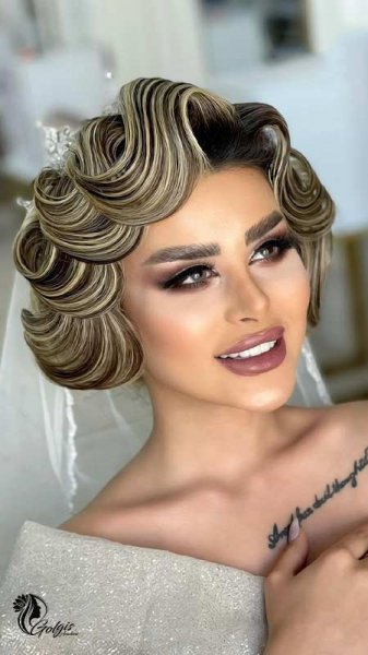  90 عکس مدل مو عروس