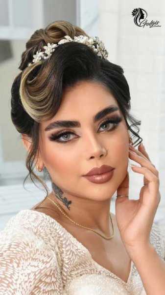  90 عکس مدل مو عروس