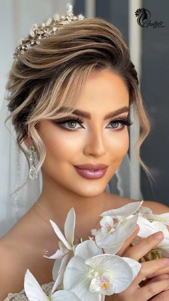  90 عکس مدل مو عروس