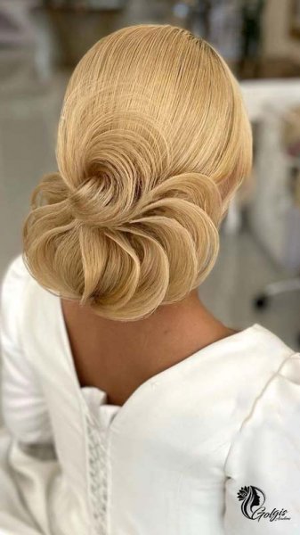  90 عکس مدل مو عروس