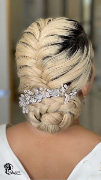  90 عکس مدل مو عروس