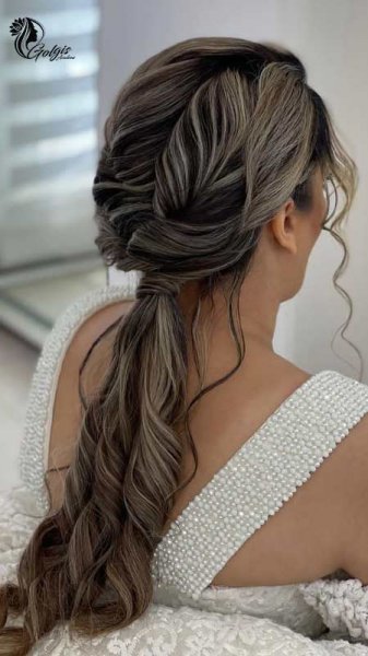  90 عکس مدل مو عروس