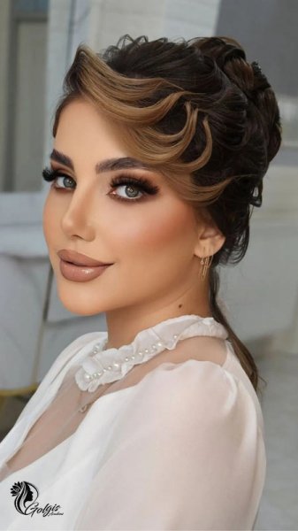  90 عکس مدل مو عروس