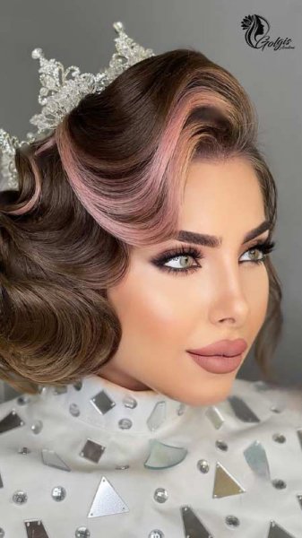  90 عکس مدل مو عروس