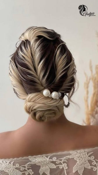  90 عکس مدل مو عروس