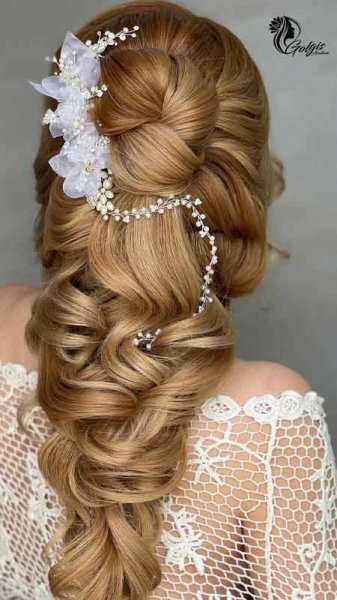  90 عکس مدل مو عروس