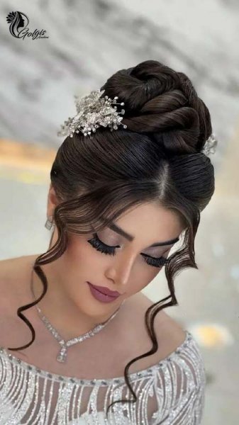  90 عکس مدل مو عروس