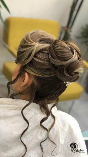  90 عکس مدل مو عروس