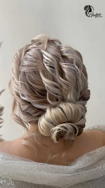  90 عکس مدل مو عروس