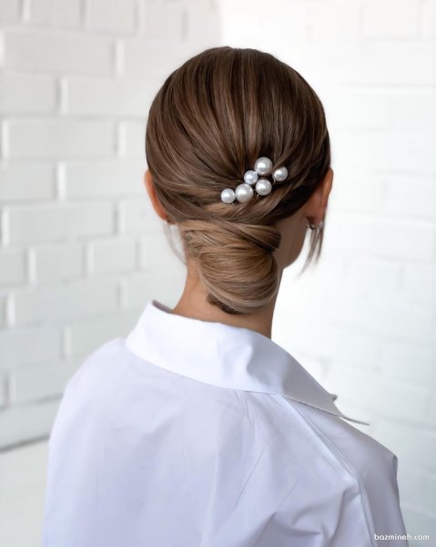 70 مدل شینیون ساده و شیک جدید باز