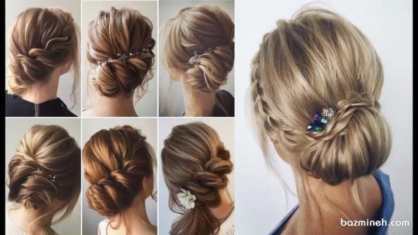  70 مدل شینیون ساده و شیک جدید باز