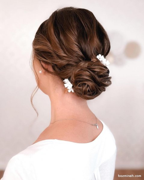  70 مدل شینیون ساده و شیک جدید باز