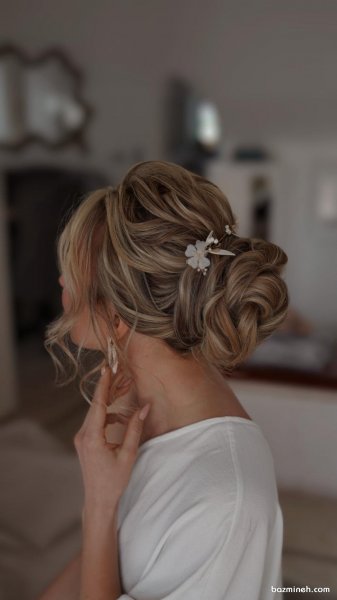  70 مدل شینیون ساده و شیک جدید باز