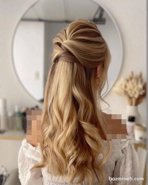  70 مدل شینیون ساده و شیک جدید باز