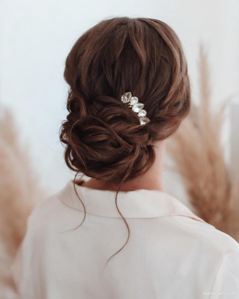  70 مدل شینیون ساده و شیک جدید باز