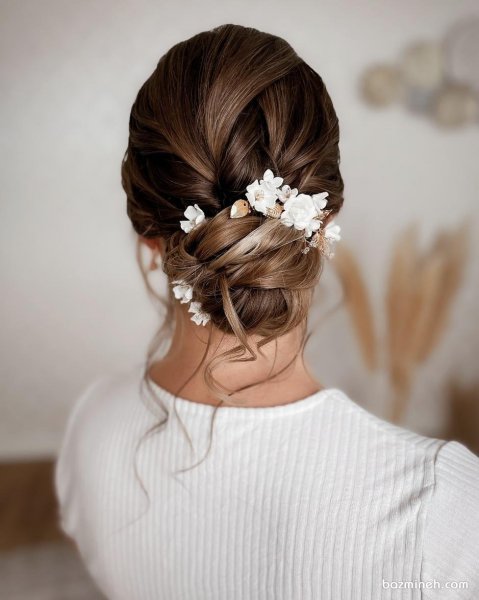  70 مدل شینیون ساده و شیک جدید باز