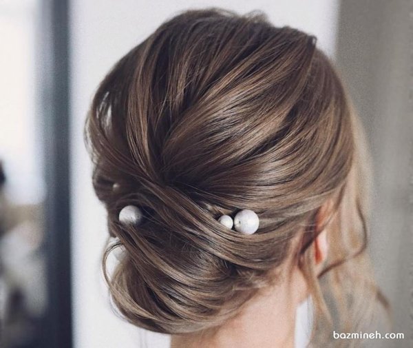  70 مدل شینیون ساده و شیک جدید باز