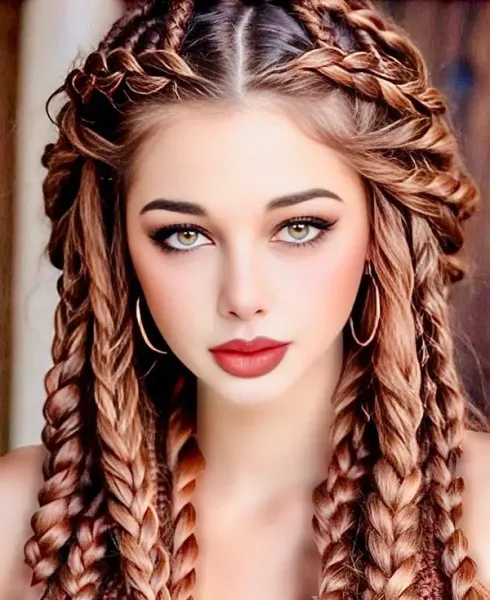  65 مدل بافت مو دخترانه ساده و شیک جلوی سر