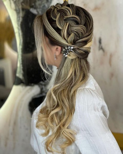 35 مدل بافت مو دخترانه شیک و باکلاس برای عروسی