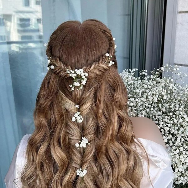  35 مدل بافت مو دخترانه شیک و باکلاس برای عروسی