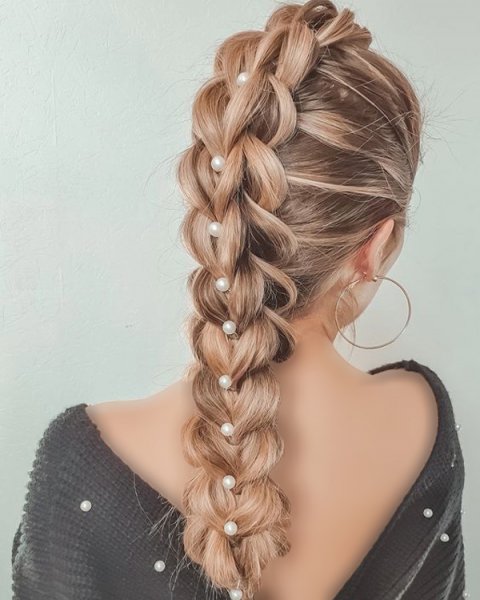  35 مدل بافت مو دخترانه شیک و باکلاس برای عروسی