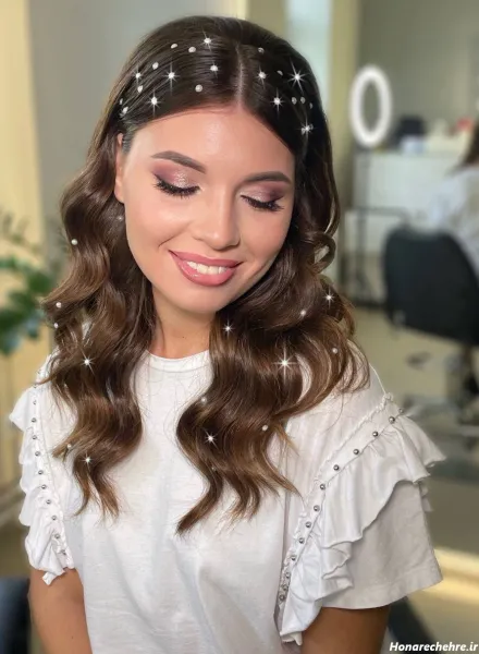  45 مدل بافت مو جدید با مروارید