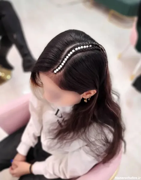  45 مدل بافت مو جدید با مروارید