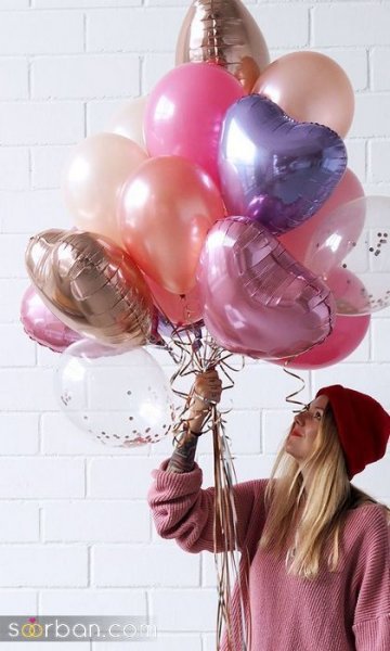  ژست عکس تولد دخترانه در خانه