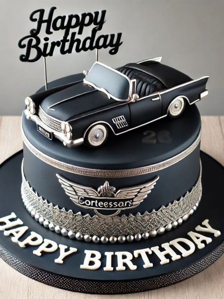  کیک تولد پسرانه بزرگسال ساده