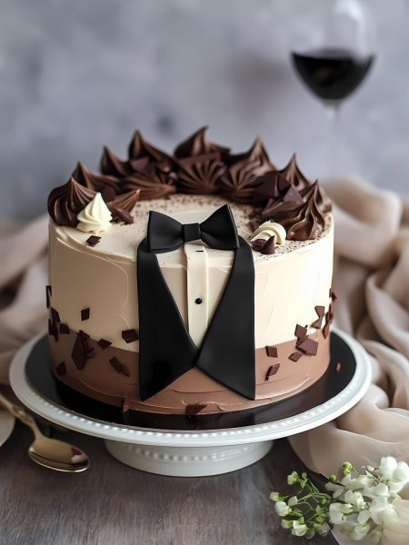 مدل کیک تولد مردانه عاشقانه