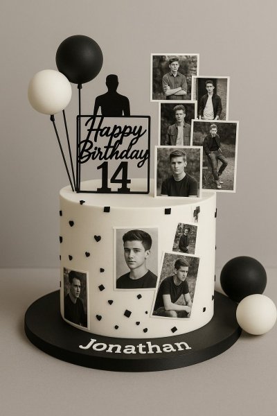  مدل کیک تولد مردانه عاشقانه