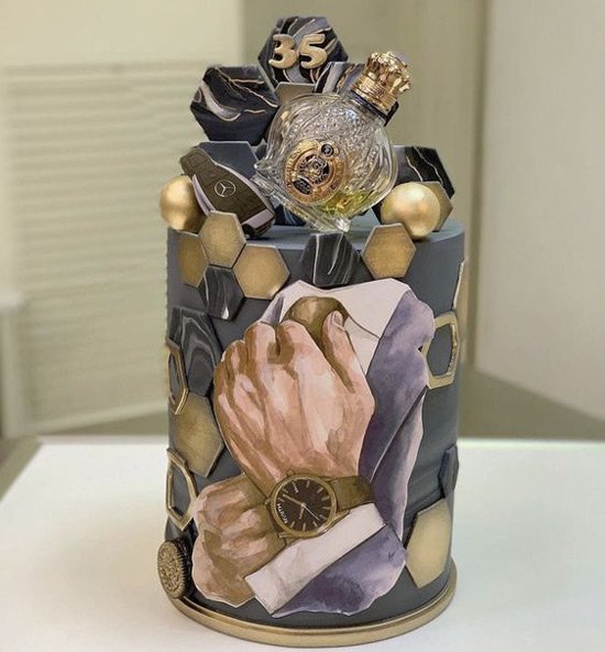  کیک تولد مردانه لاکچری اینستاگرام