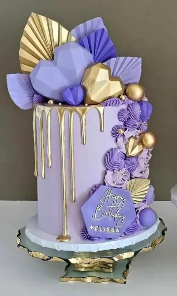  عکس کیک تولد دخترانه شیک و ساده