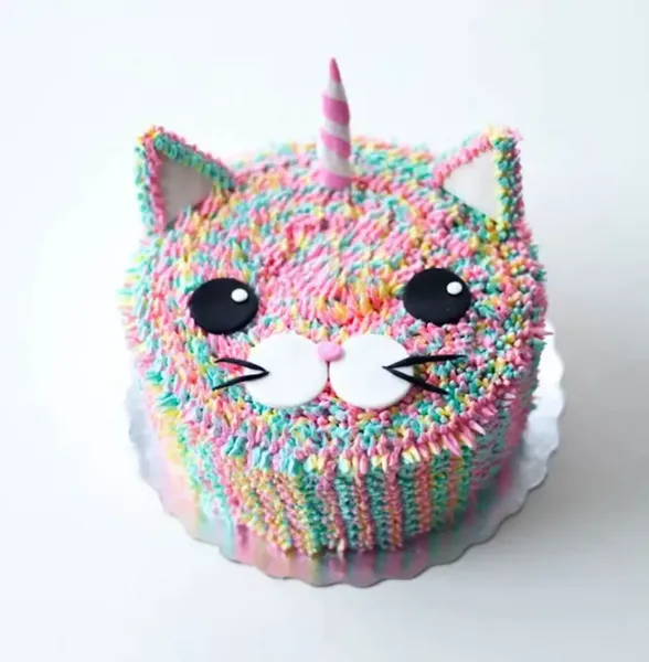  عکس کیک تولد دخترانه شیک و ساده