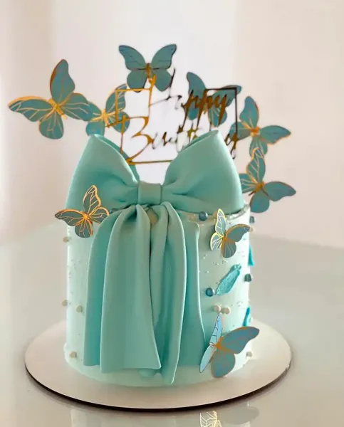  عکس کیک تولد دخترانه شیک و ساده